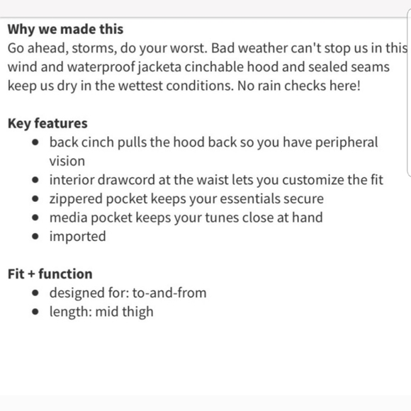 Lululemon It's Definitely Raining Jacket - Picture 16 of 16